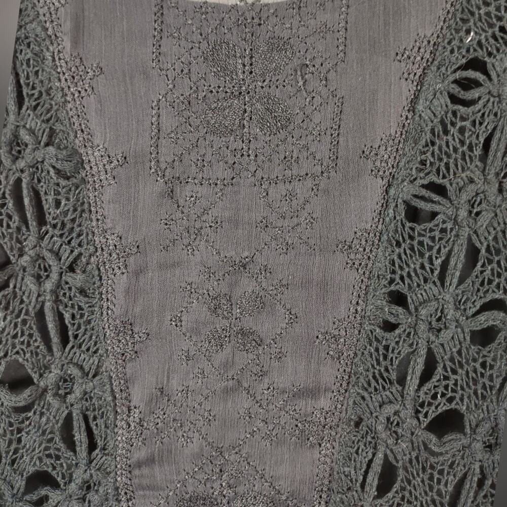 Free People Lonesome Dove Dress High Low Lace and Floral Size 2 Flawed - Picture 15 of 16